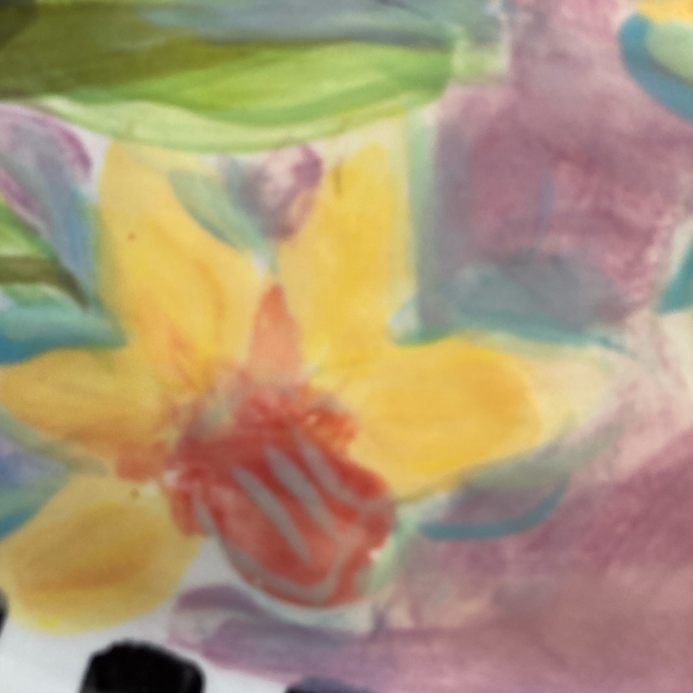 Handmade Ceramic Tray “Daffodils on Lavender “ original design 10.5”x5.5” - Picture 6 of 11